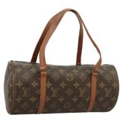 Pre-owned Canvas handbags Louis Vuitton Vintage , Brown , Dames