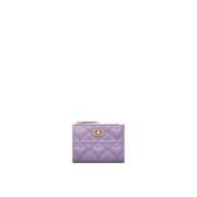 Leren portemonnee met pareldetail Dior , Purple , Dames