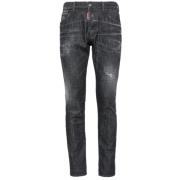 5-Pocket broek in marineblauw Dsquared2 , Black , Heren