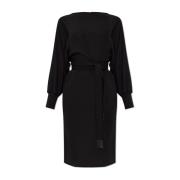 Jurk met riem Emporio Armani , Black , Dames