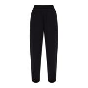 Sweatpants met logo Emporio Armani , Black , Dames