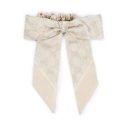 Witte Ivoor Scrunchies Haaraccessoires Gucci , White , Dames