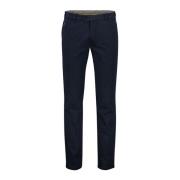 Donkerblauwe Katoenen Chino Broek Meyer , Blue , Heren