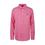 Langemouw Knopen Voor Shirt Ralph Lauren , Pink , Dames