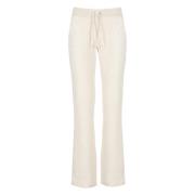 Ivoor Katoenen Broek met Trekkoord Taille Juicy Couture , Beige , Dame...