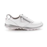 Witte leren sneakers Gabor , White , Dames