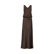 Elegante Bruine Jurk Brunello Cucinelli , Brown , Dames