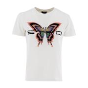 Vlinder Print Crew-neck T-shirt Etro , White , Dames