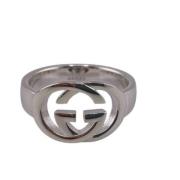 Pre-owned Silver rings Gucci Vintage , Gray , Dames