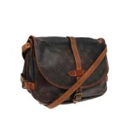 Pre-owned Canvas shoulder-bags Louis Vuitton Vintage , Brown , Dames