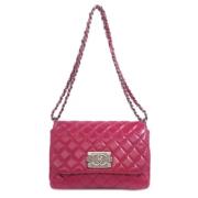 Pre-owned Leather shoulder-bags Chanel Vintage , Red , Dames