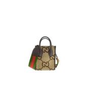 Jumbo GG Tote Mini Bruine Tas Gucci , Brown , Dames