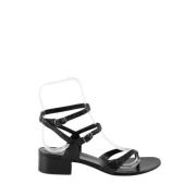 Pre-owned Leather sandals Celine Vintage , Black , Dames