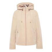 Zomerjas met capuchon en geruite details Gil Bret , Beige , Dames