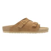 Zurich Exquisite Slippers Birkenstock , Beige , Heren