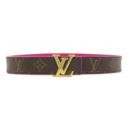 Pre-owned Leather belts Louis Vuitton Vintage , Brown , Dames