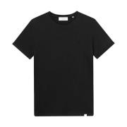 Tijdloos ronde hals t-shirt Nørregaard editie Les Deux , Black , Heren