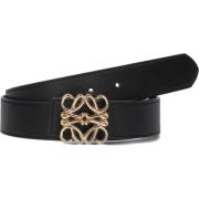 Zwarte Leren Riem Stijlvolle Upgrade Notre-v , Black , Dames