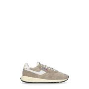 Beige Leren Sneakers met Logodetails Autry , Beige , Dames