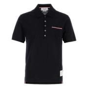 Gestreept Zak Polo Shirt Thom Browne , Blue , Heren