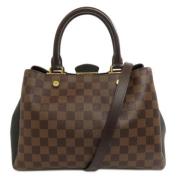 Pre-owned Canvas handbags Louis Vuitton Vintage , Brown , Dames