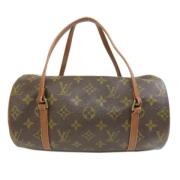 Pre-owned Canvas handbags Louis Vuitton Vintage , Brown , Dames