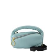 Leather handbags Off White , Blue , Dames