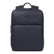 Blauwe Laptop Rugzak met Bescherming Piquadro , Blue , Heren