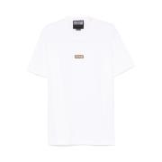 Witte Crew Neck T-shirt Versace Jeans Couture , White , Heren