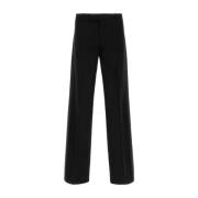 Stijlvolle zwarte wollen broek Alexander McQueen , Black , Heren