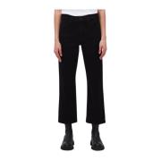 Cropped Jeans Dames 7 For All Mankind , Black , Dames