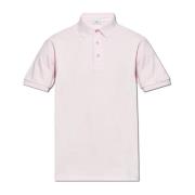 Katoenen polo met logo Etro , Pink , Heren