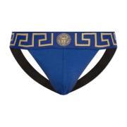 Katoenen jockstrap Versace , Blue , Heren