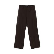 Bruine Chocoladebroek met Zakken Off White , Brown , Dames