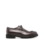 Bruin leren Moc Toe schoenen Canali , Brown , Heren