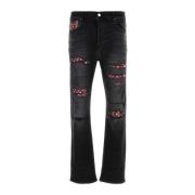 Stretch Zwarte Denim Jeans Amiri , Black , Heren