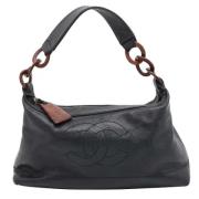 Pre-owned Leather chanel-bags Chanel Vintage , Black , Dames