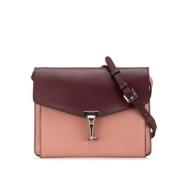 Pre-owned Leather shoulder-bags Burberry Vintage , Pink , Dames