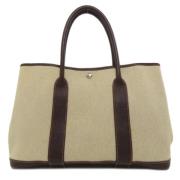 Pre-owned Canvas handbags Hermès Vintage , Brown , Dames