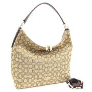 Pre-owned Canvas shoulder-bags Coach Pre-owned , Beige , Dames