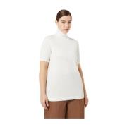 Witte Sweater veelzijdig rasato recht Marina Rinaldi , White , Dames