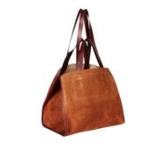 Leren Tote Tas met Drukknoopsluiting Jérôme Dreyfuss , Brown , Dames