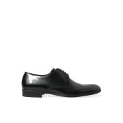 Italiaanse leren veterschoenen Dolce & Gabbana , Black , Heren