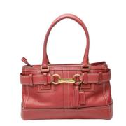 Pre-owned Leather handbags Coach Pre-owned , Red , Dames