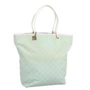 Pre-owned Canvas totes Gucci Vintage , Blue , Dames