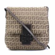 Pre-owned Canvas shoulder-bags Fendi Vintage , Brown , Dames