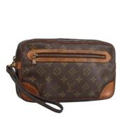 Pre-owned Canvas clutches Louis Vuitton Vintage , Brown , Dames