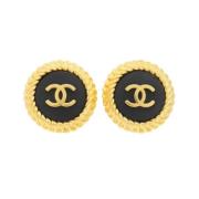 Pre-owned Fabric chanel-jewelry Chanel Vintage , Yellow , Dames