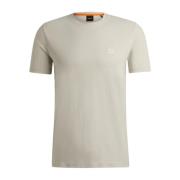 Relaxed-fit T-shirt met logopatch Hugo Boss , Beige , Heren