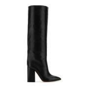 Zwarte Nappa Leren Anja Laarzen Paris Texas , Black , Dames